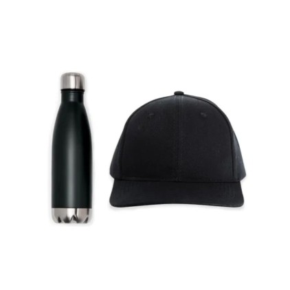Kit Garrafa Inox e Boné Personalizado