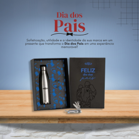Kit Garrafa e Canivete 11 Funções Personalizado
