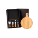 Kit Queijo 5 Peças em Bambu e Inox Personalizado