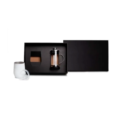 Kit Prensa Francesa e Copo Térmico Personalizado