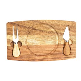 Kit Queijo 3 Peças com Estojo  Papel Kraft Personalizado