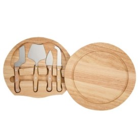 Kit Queijo com Tábua em Madeira Personalizado
