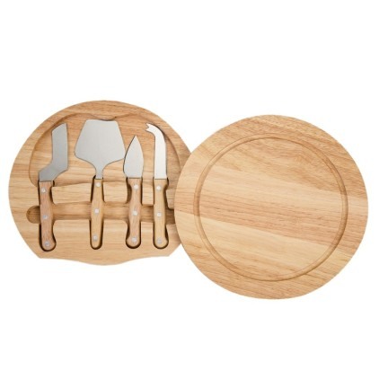 Kit Queijo com Tábua em Madeira Personalizado