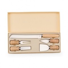 Kit Queijo 5 peças com Caixa Personalizado