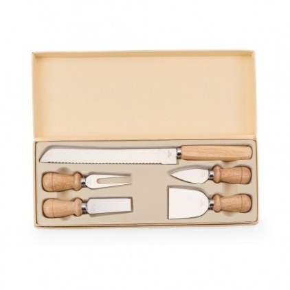 Kit Queijo 5 peças com Caixa Personalizado