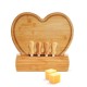 Kit Queijo com Base em Bambu Personalizado