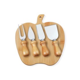 Kit Queijo com Tábua em Formato de Maçã Personalizado