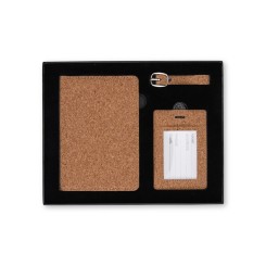 Kit Viagem em Cortiça 3 Peças Personalizado