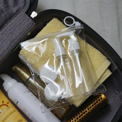 Kit Viagem 5 Peças Personalizado com Ziplock