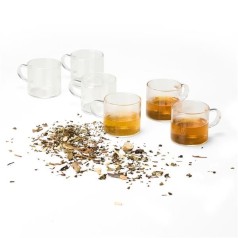 Kit 6 Xícaras de Vidro Borossilicato Personalizada