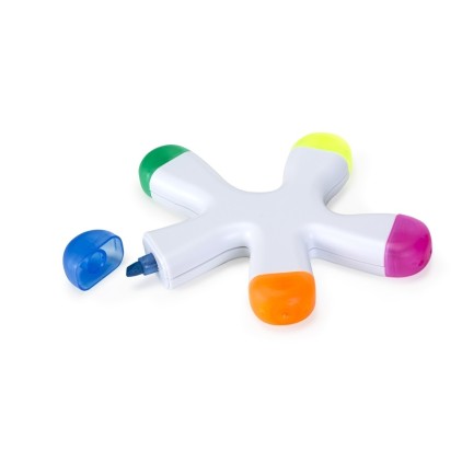 Marca Texto 5 Cores com Formato Splash Personalizado