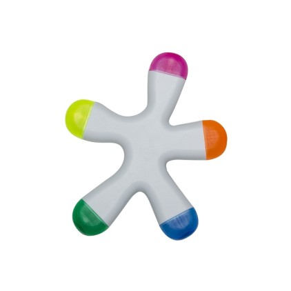 Marca Texto 5 Cores com Formato Splash Personalizado