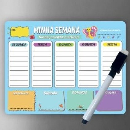 Lousa Magnética Memoboard Personalizada