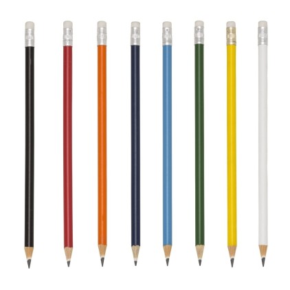 Lápis Resinado Colorido com Borracha Personalizado