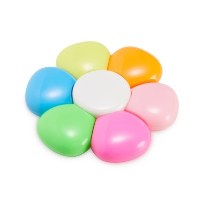 Caneta Marca Texto Formato de Flor com 6 Cores Personalizada