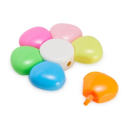 Caneta Marca Texto Formato de Flor com 6 Cores Personalizada