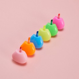 Caneta Marca Texto Formato de Flor com 6 Cores Personalizada