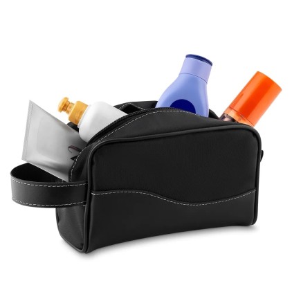 Nécessaire de Couro Sintético e Nylon Personalizada