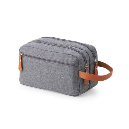 Nécessaire de Poliéster com Couro Sintético Personalizada