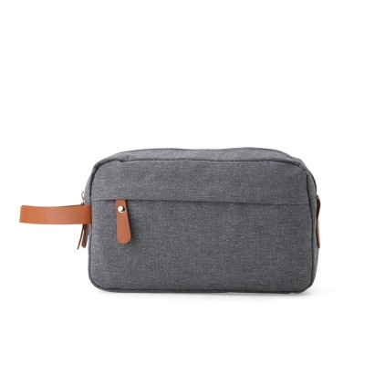 Nécessaire de Poliéster com Couro Sintético Personalizada