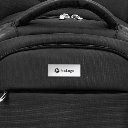 Plaquinha Metálica com logo 