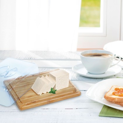 Porta Frios e Manteiga em Bambu Personalizado