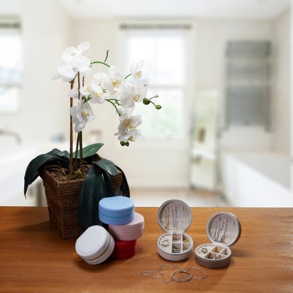 Porta Joias em Couro Sintético Premium Personalizado