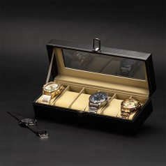 Porta-Relógios Personalizado em Couro