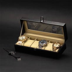 Porta-Relógios Personalizado em Couro