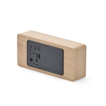 Relógio Despertador em Madeira com LED Personalizado