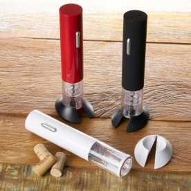 Saca-Rolhas Elétrico com Suporte Cortador Personalizado