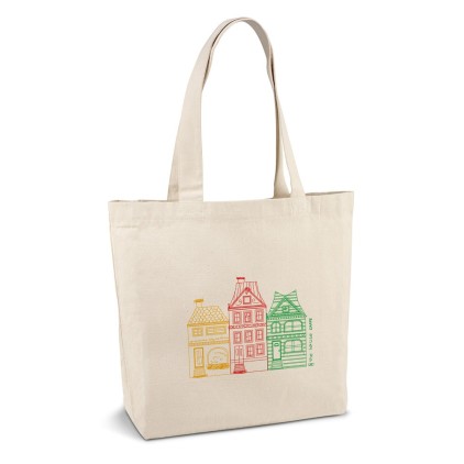 Sacola Canvas 280g/m² com Bolso Personalizada
