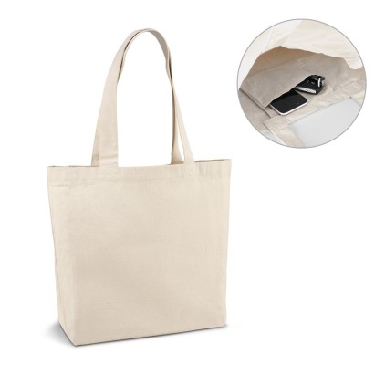 Sacola Canvas 280g/m² com Bolso Personalizada