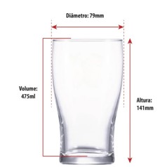 Copo American Pint de Vidro Personalizado