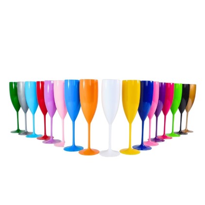 Taça Acrílica para Espumante 160ml Personalizada