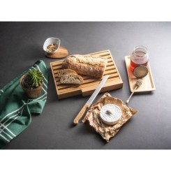 Tábua de Pão Sustentável com Faca Personalizada