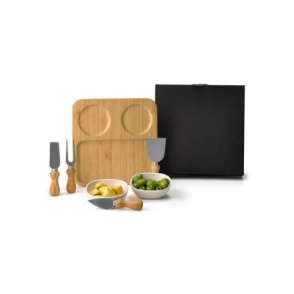 Kit Petiscos e Patês em Bambu Personalizado