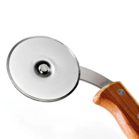 Cortador de Pizza em Madeira/Inox Personalizado