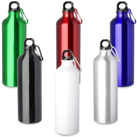 Garrafa em Alumínio com mosquetão Personalizada