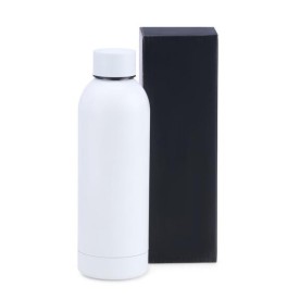 Garrafa Térmica 500ml Inox Branca Personalizada
