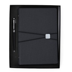 Kit Caderno Fichário e Caneta Executivo Personalizado
