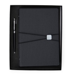 Kit Caderno Fichário e Caneta Executivo Personalizado
