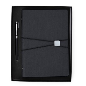 Kit Caderno Fichário e Caneta Executivo Personalizado