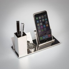 Kit Escritório 4 em 1 Inox Espelhado Personalizado