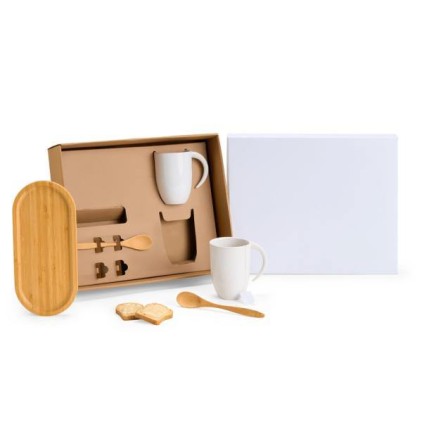 Kit Para Café/Chá 5 Pçs Branco c/Personalização