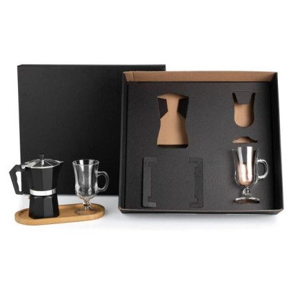 Kit Café com Cafeteira e Canecas Personalizado