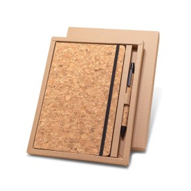 Caderno A5 em Cortiça com Caneta Personalizado