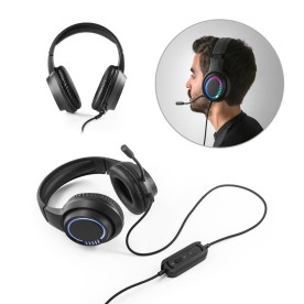 Headset Gamer RGB com Microfone Personalizado