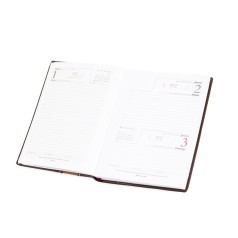 Agenda Diária 2027 Couro Sintético Personalizada