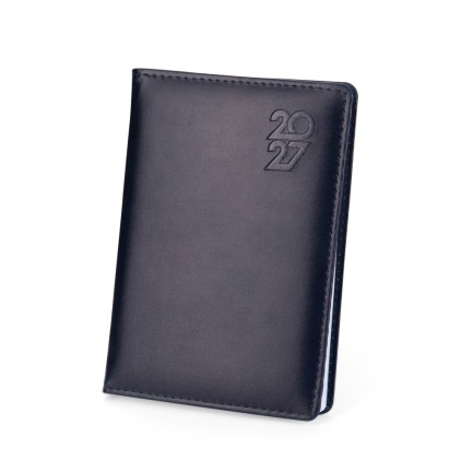 Agenda Diária 2027 Couro Sintético Personalizada